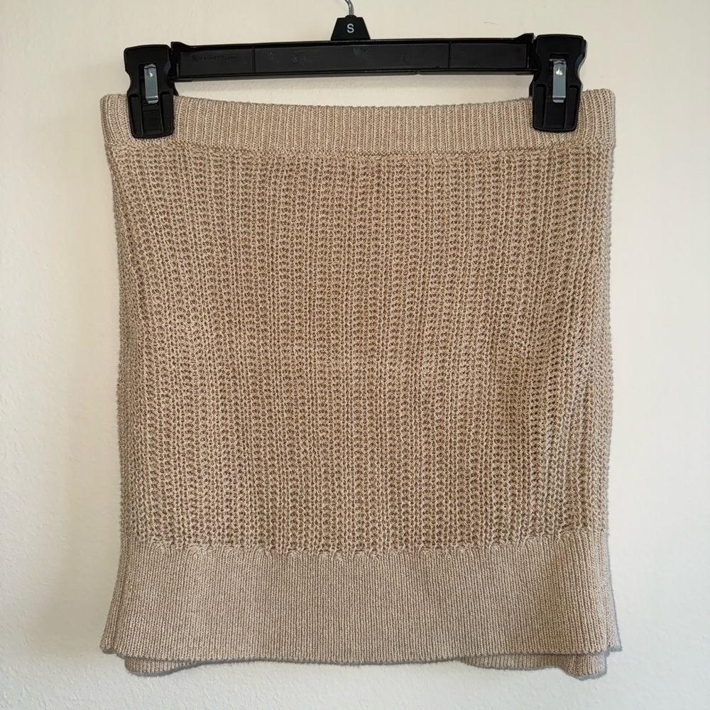 L’Academie Tazia Knit Skirt in Beige $168 Size XS - Picture 7 of 7